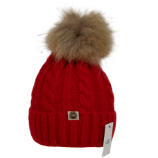 UGG Knit Pom Hat Red