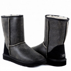 UGG Mens Classic Short Bomber Black