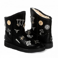 UGG Jimmy Choo Multisign Snake Leather Black