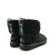 Женские UGG Classic Mini Fluff Quilted Boot Black