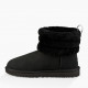 Женские UGG Classic Mini Fluff Quilted Boot Black