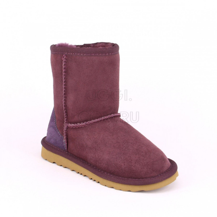 Детские UGG Kids Classic Short Burgundy