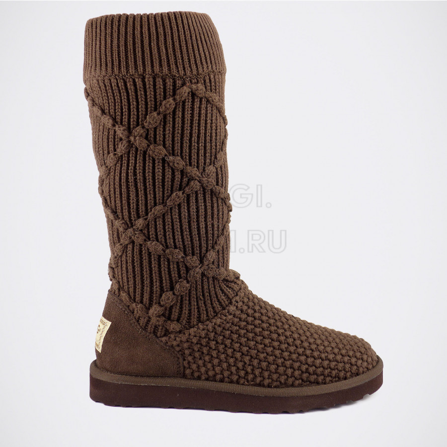 Женские UGG Classic Argyle Knit Chocolate