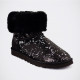 Женские UGG Classic Short Sparkles Camo Black-Silver