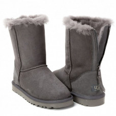 UGG Classic Short Zip Grey