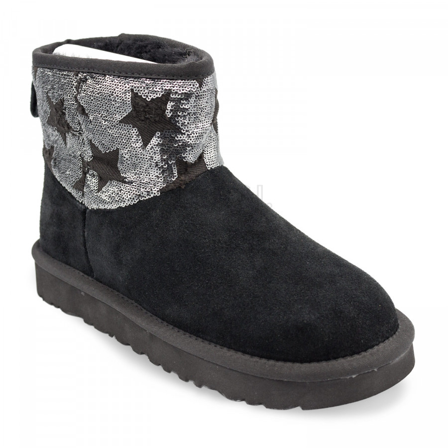Женские UGG Mini Shabby Star Black