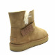 Женские UGG Mini Bailey Graphic Logo Suede Chestnut