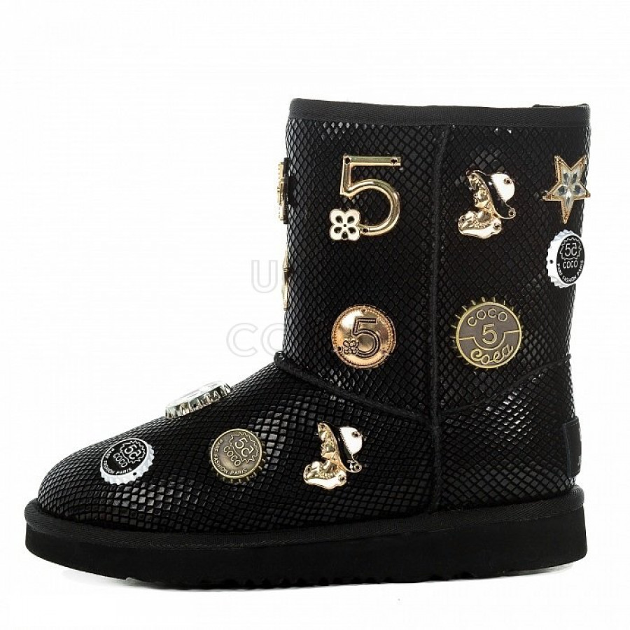 Женские UGG Jimmy Choo Short 5th Avenue Black
