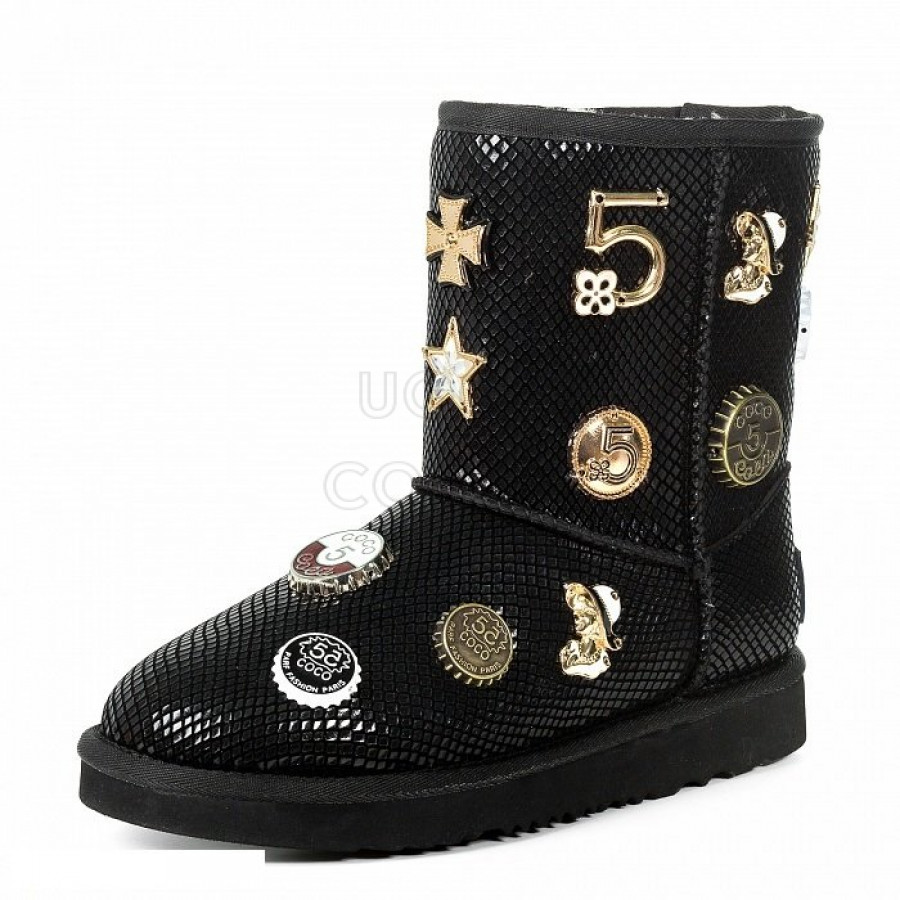 Женские UGG Jimmy Choo Short 5th Avenue Black