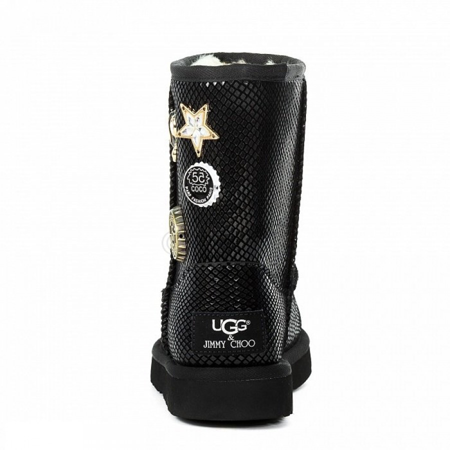 Женские UGG Jimmy Choo Short 5th Avenue Black