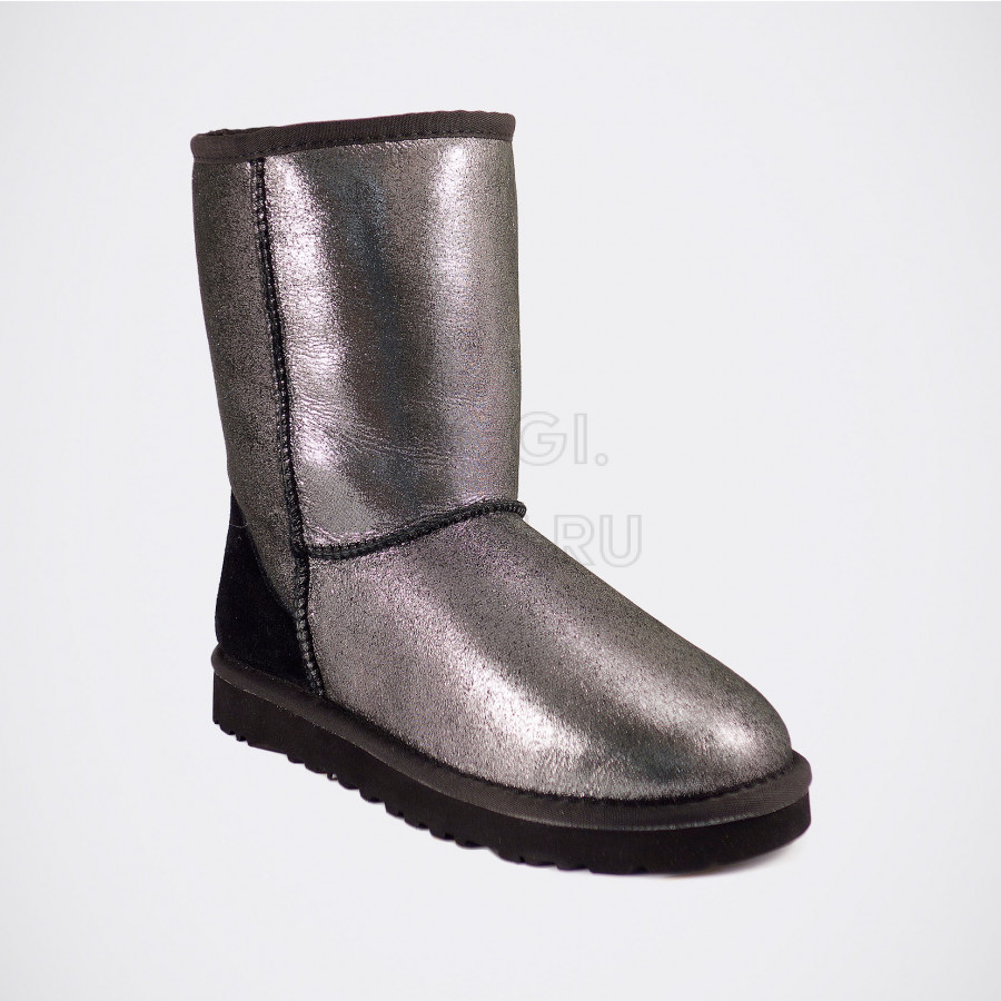 Женские UGG Classic Short Glitter Black