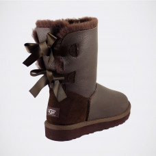 UGG Bailey Bow Metallic Chocolate
