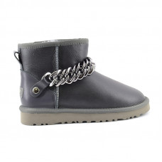 UGG Classic Mini Chain Metallic Grey