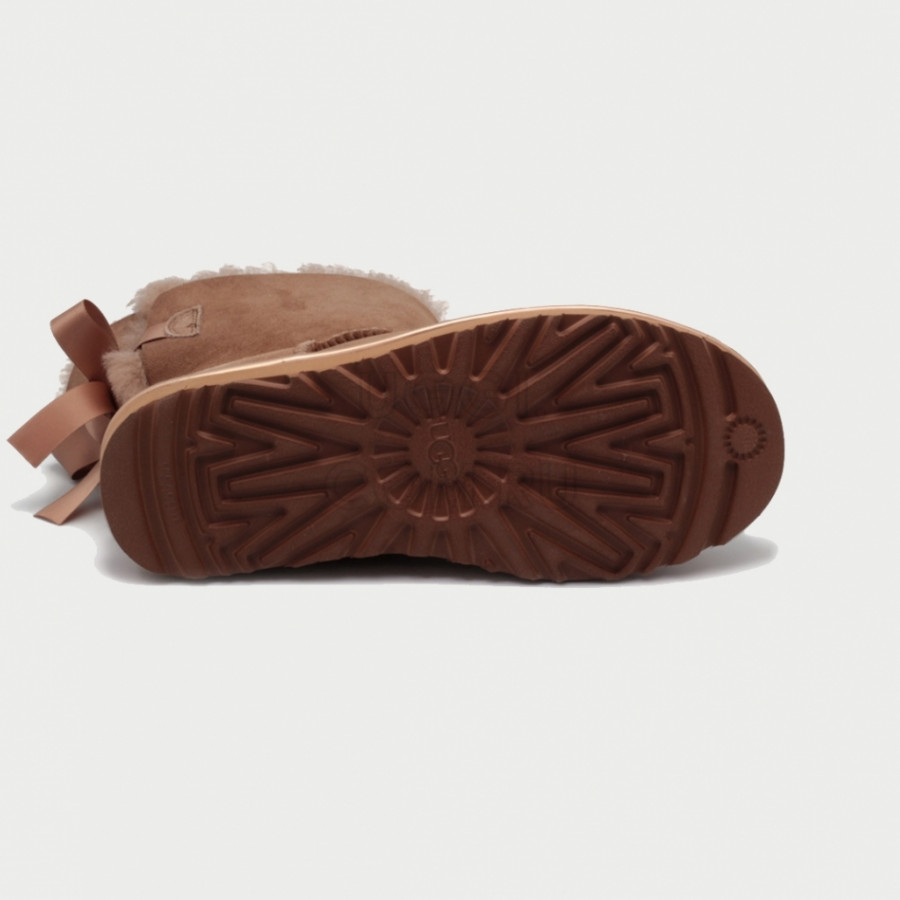 Женские UGG Mini Bailey Bow II Metallic Driftwood