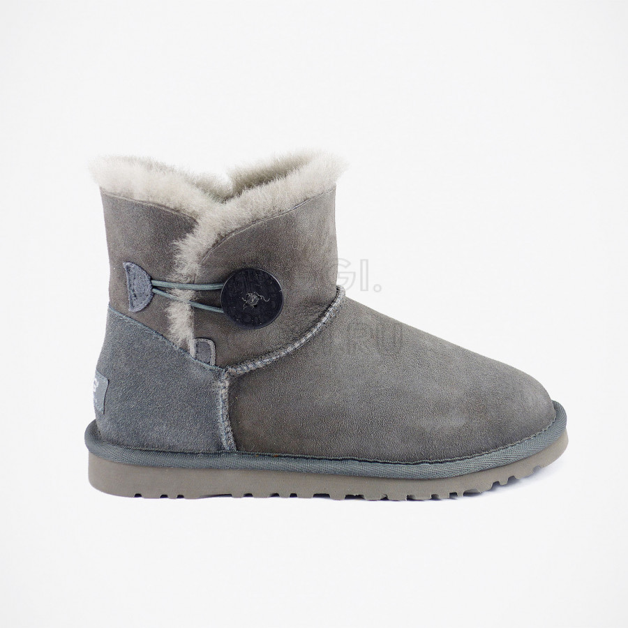 Женские UGG Mini Bailey Button Grey