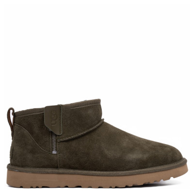 UGG Mens Classic Ultra Mini Zip Khaki