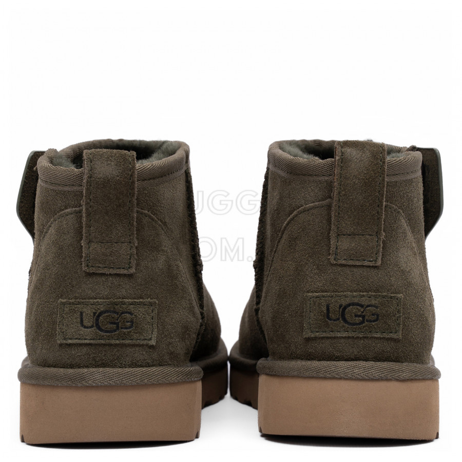 Мужские UGG Mens Classic Ultra Mini Zip Khaki