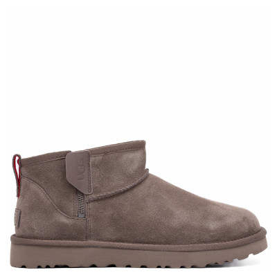 UGG Mens Classic Ultra Mini Zip Smoke