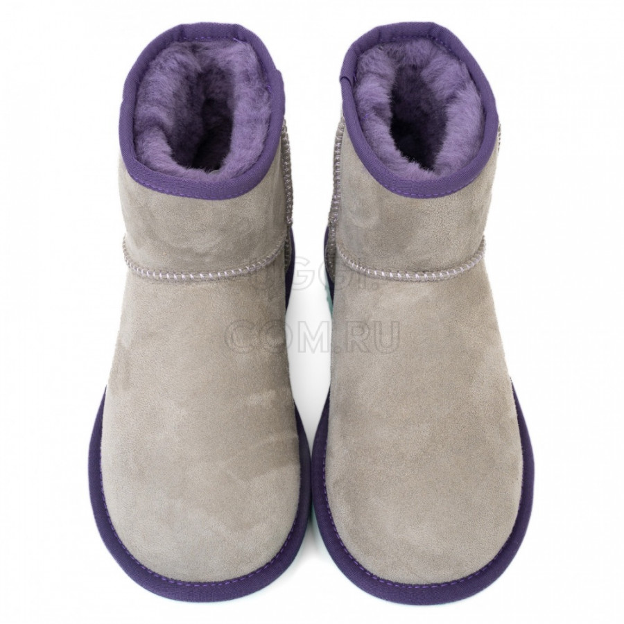 Женские UGG Classic Mini II Grey-Aqua