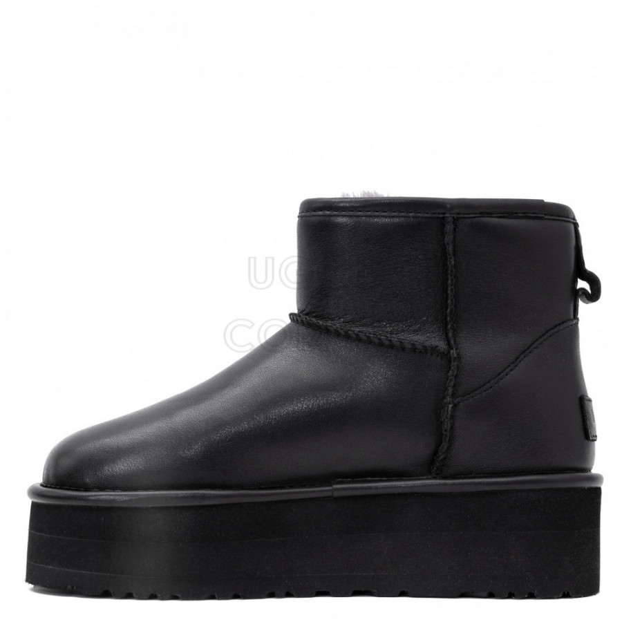 Женские UGG Classic Mini Platform Leather Black
