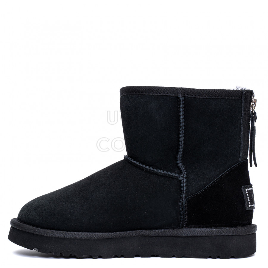 Женские UGG Classic Mini Zip Black