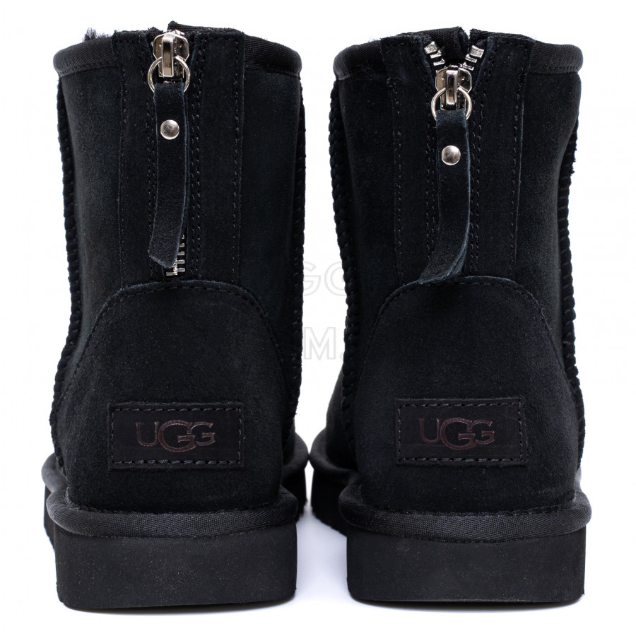 Женские UGG Classic Mini Zip II Black