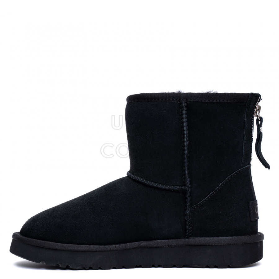 Женские UGG Classic Mini Zip II Black