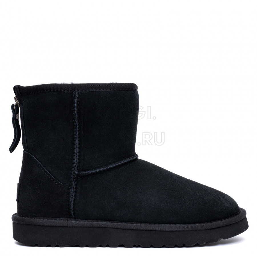 Женские UGG Classic Mini Zip II Black