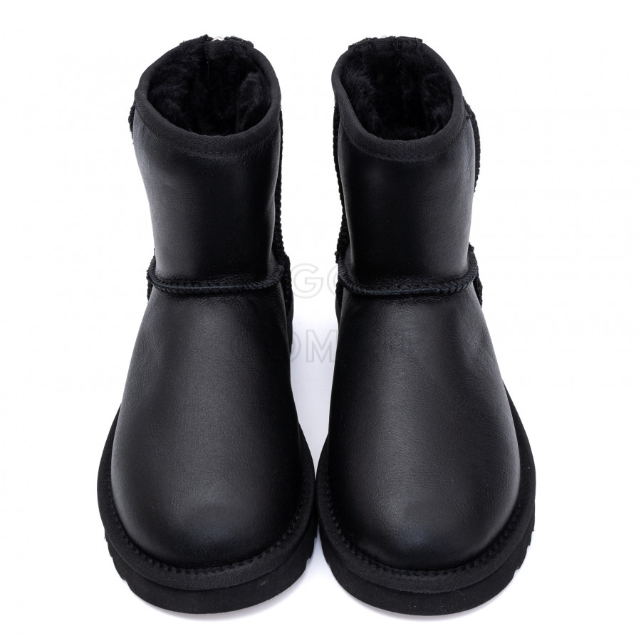 Женские UGG Classic Mini Zip Metallic II Black