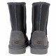 Женские UGG Classic Short Metallic Grey