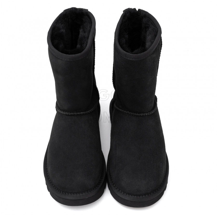 Женские UGG Classic Short Zip Black