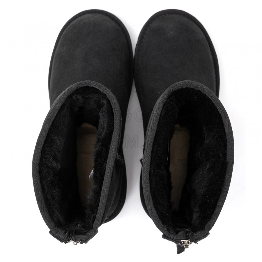 Женские UGG Classic Short Zip Black