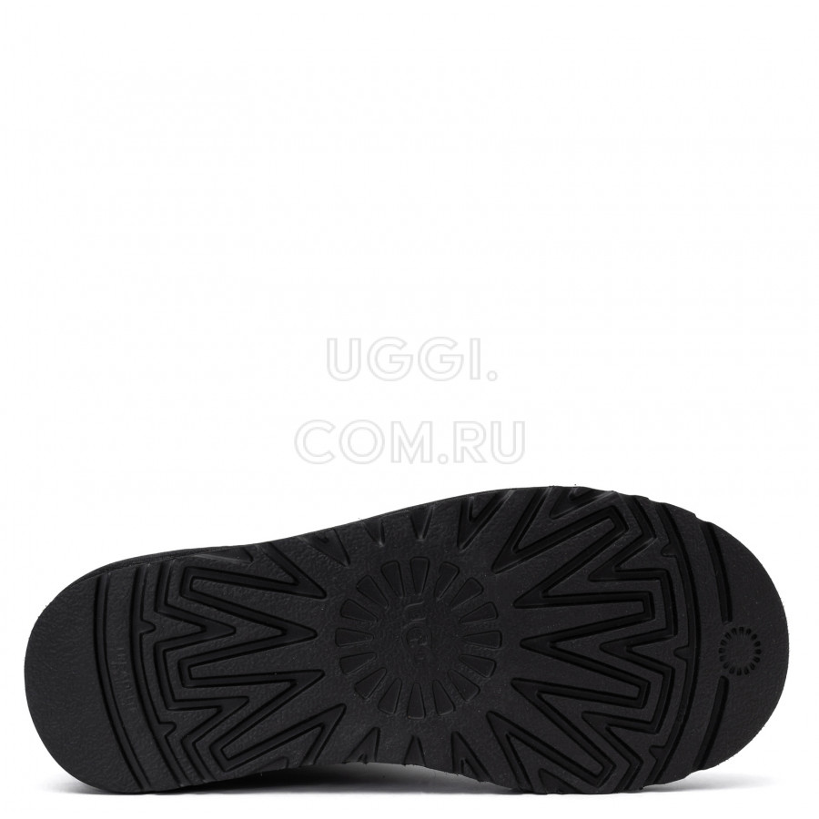 Женские UGG Classic Short Zip Metallic Black