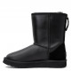 Женские UGG Classic Short Zip Metallic Black
