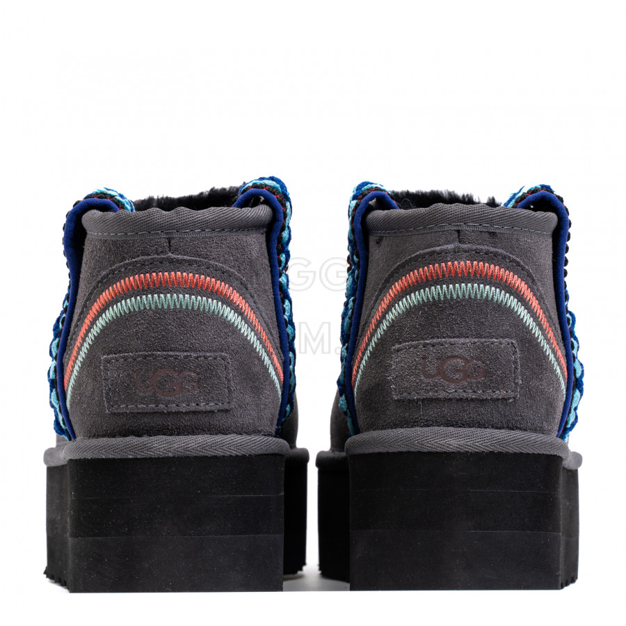 Женские UGG Classic Ultra Mini Braid Platform Grey