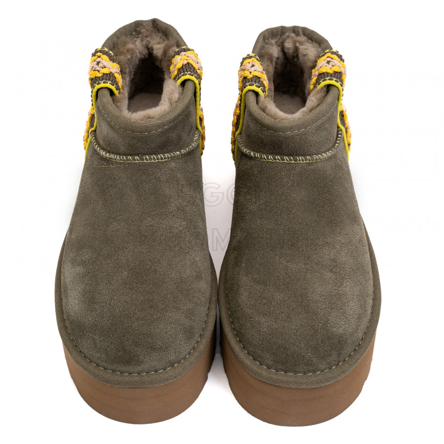 Женские UGG Classic Ultra Mini Braid Platform Burnt Olive