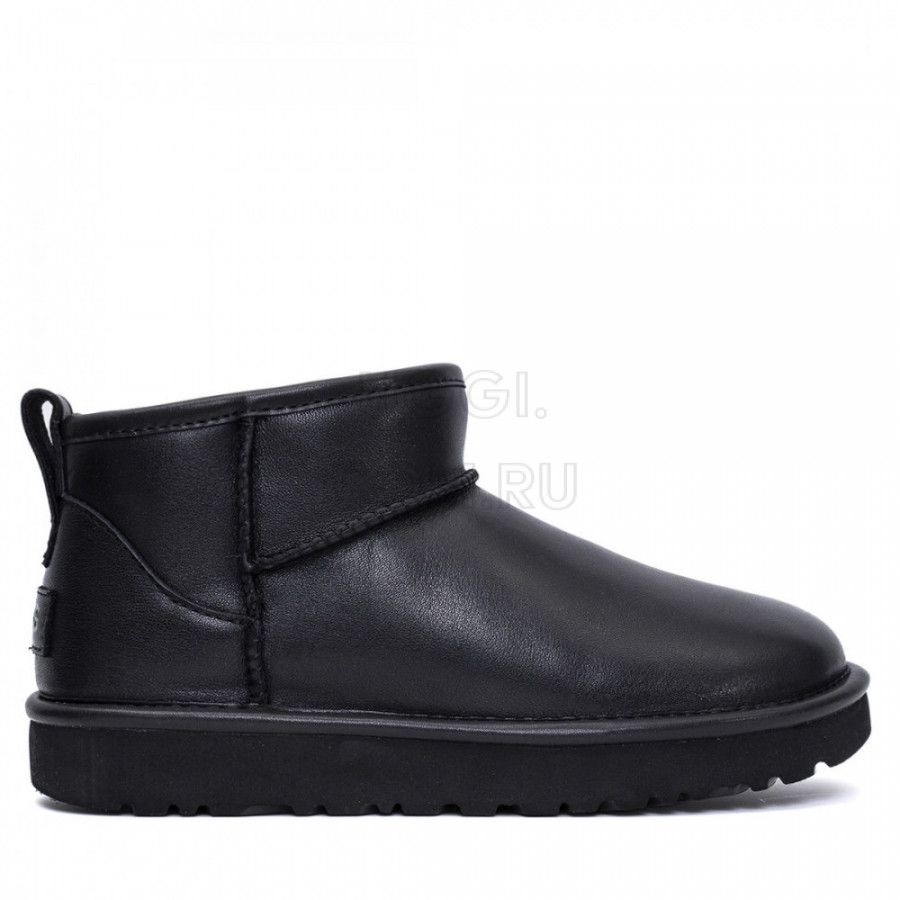 Женские UGG Classic Ultra Mini Leather Black