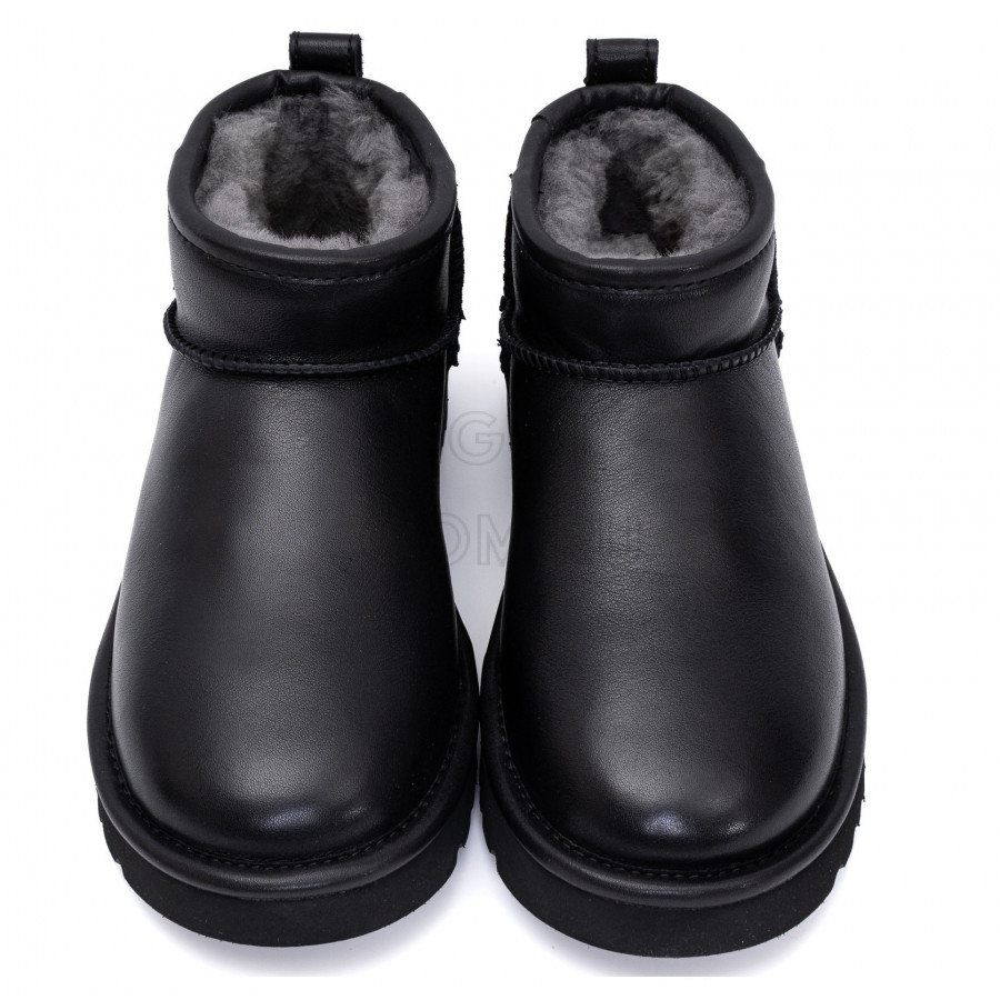 Женские UGG Classic Ultra Mini Leather Black
