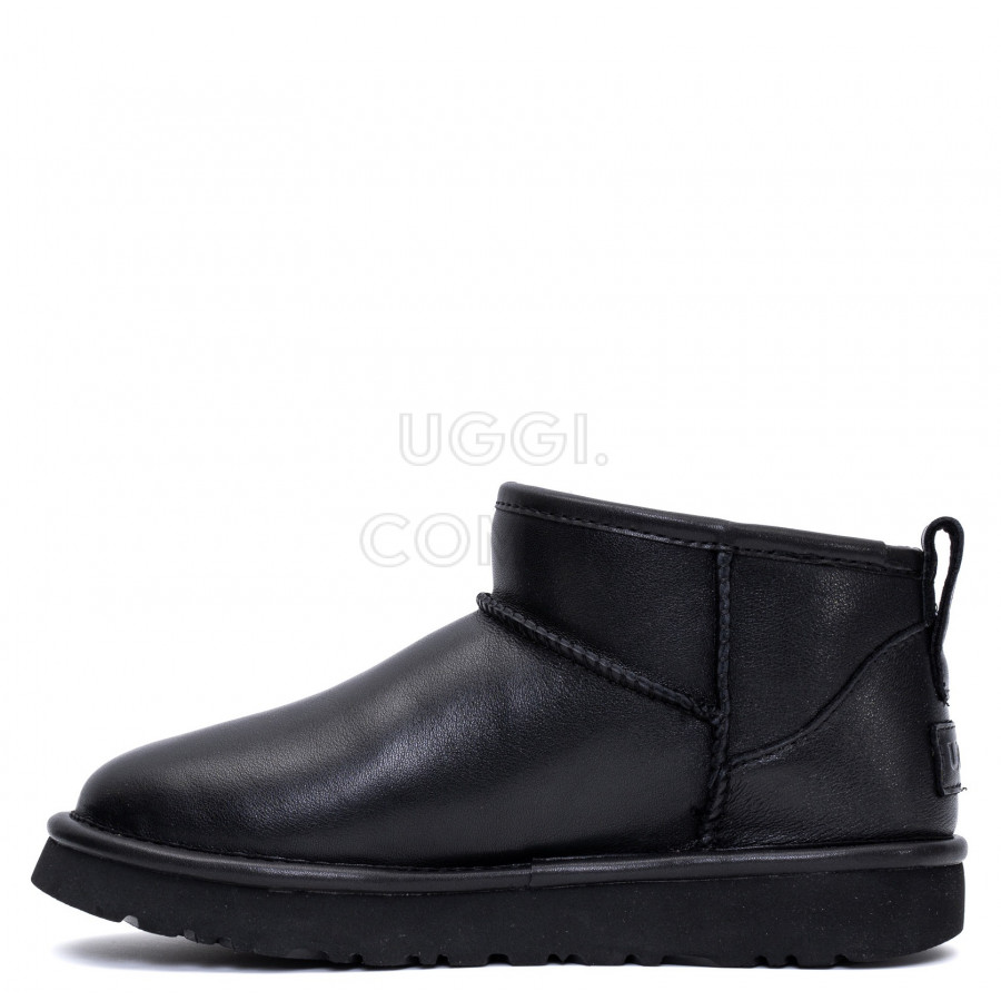 Женские UGG Classic Ultra Mini Leather Black