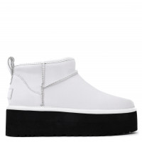 UGG Classic Ultra Mini Platform Leather White