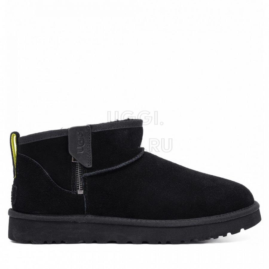 Женские UGG Classic Ultra Mini Zip Black