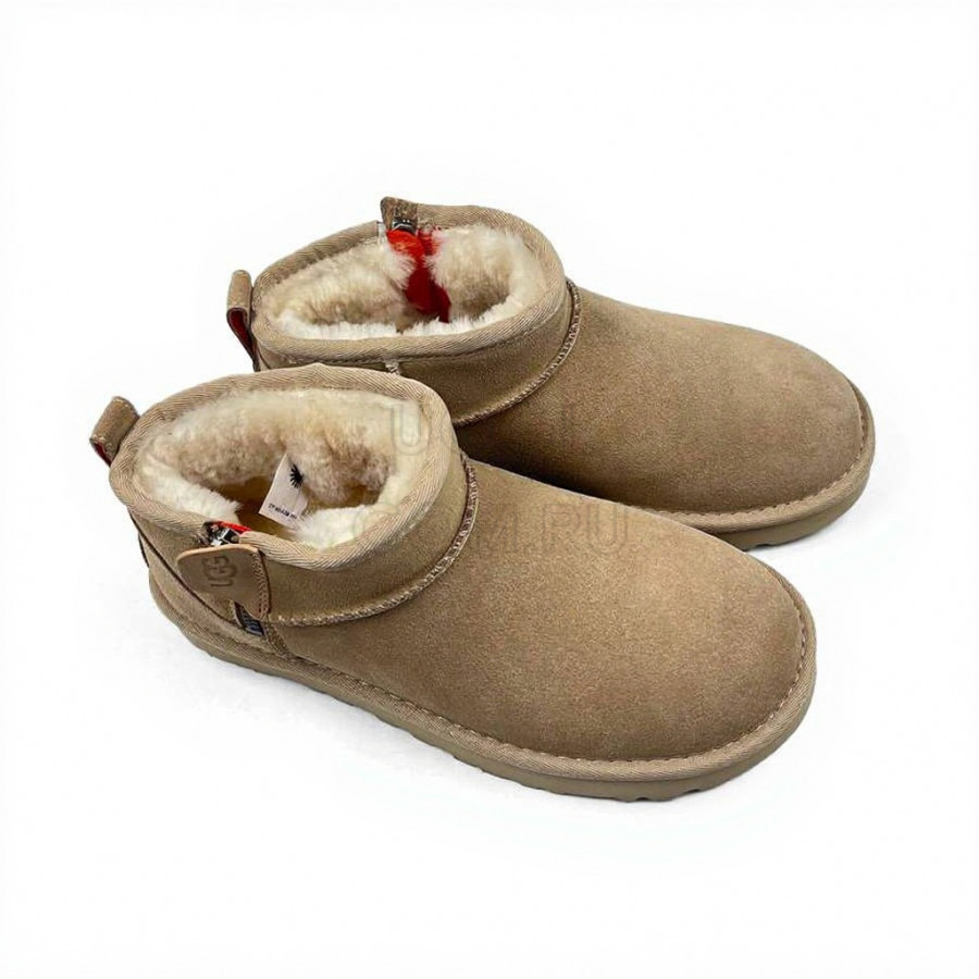 Женские UGG Classic Ultra Mini Zip Sand