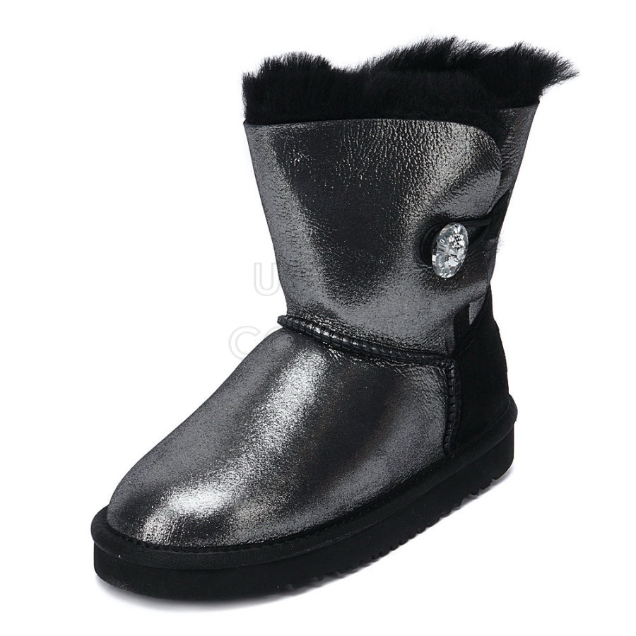 Детские UGG Kids Bailey Button I Do Black