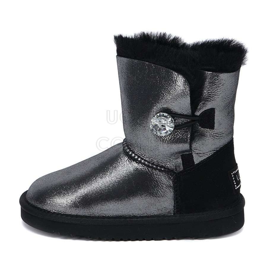 Детские UGG Kids Bailey Button I Do Black