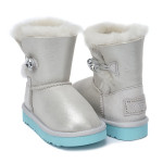 UGG Kids Bailey Button I Do White
