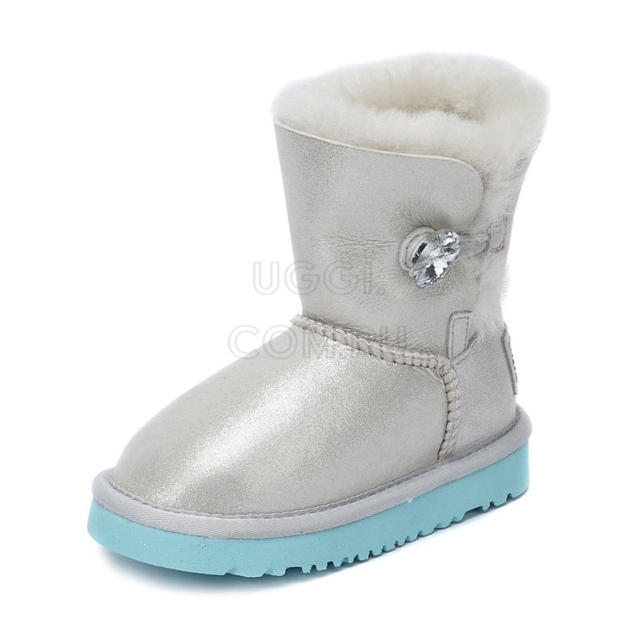 Детские UGG Kids Bailey Button I Do White