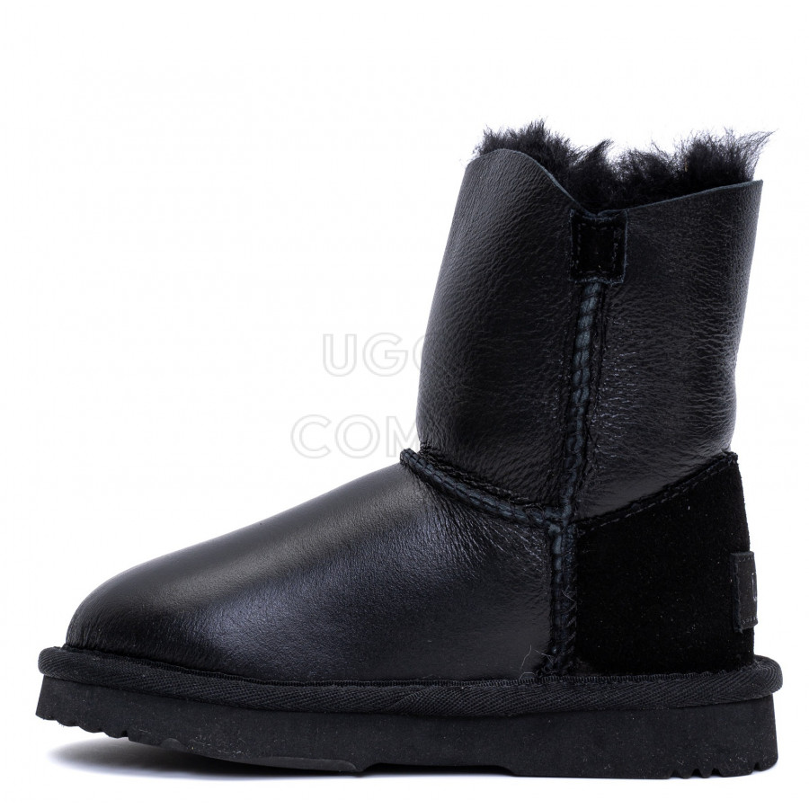 Детские UGG Kids Bailey Button Metallic Black