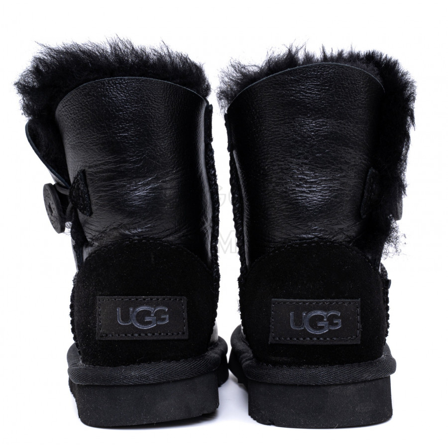 Детские UGG Kids Bailey Button Metallic Black