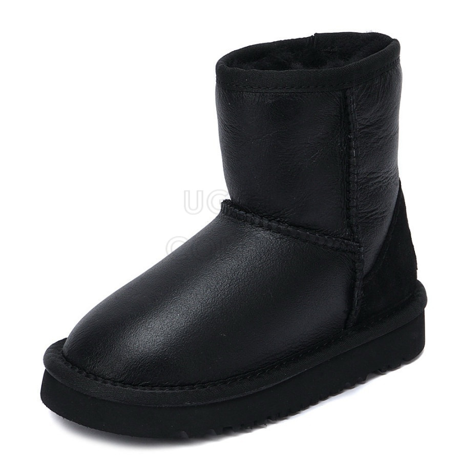 Детские UGG Kids Classic Short Metallic Black
