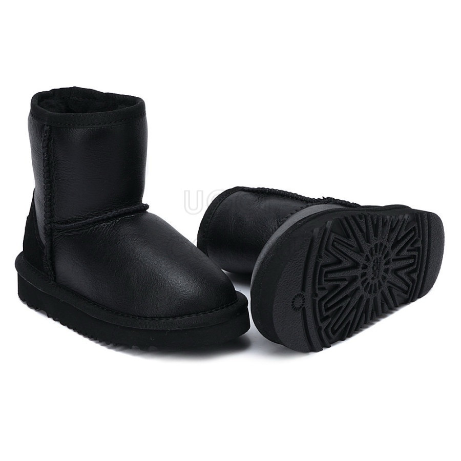 Детские UGG Kids Classic Short Metallic Black
